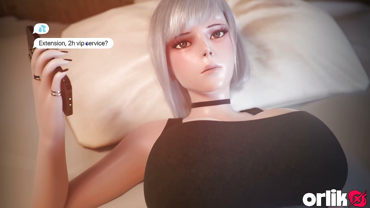 Nadržená děvka Lisa a její klienti - děvka sex 3D animace