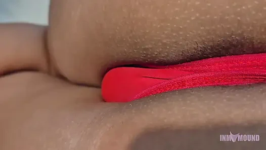 My stepbrother caught me looking for hard dicks and I let him play with my panties. - Inmymound