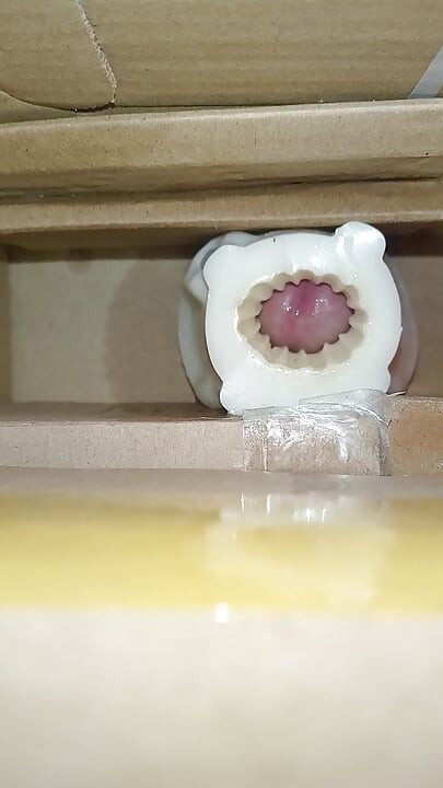 Cum inside homemade silicone pussy 3