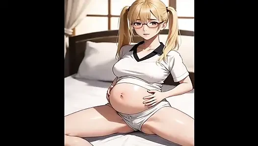 Pregnant anime slut - Full