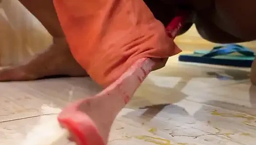 Big Boobs BBW Hot Collage Girl Anippe Toilet Brash Sex in Hostel Bathroom & Pee Unlimited