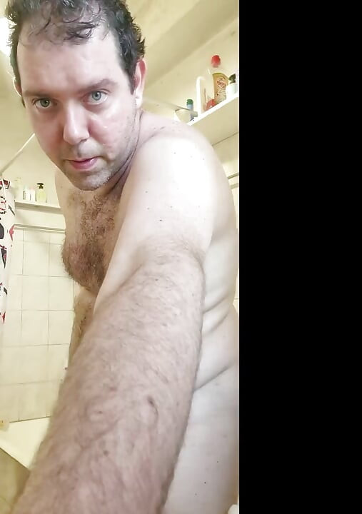 All naked in bathroom