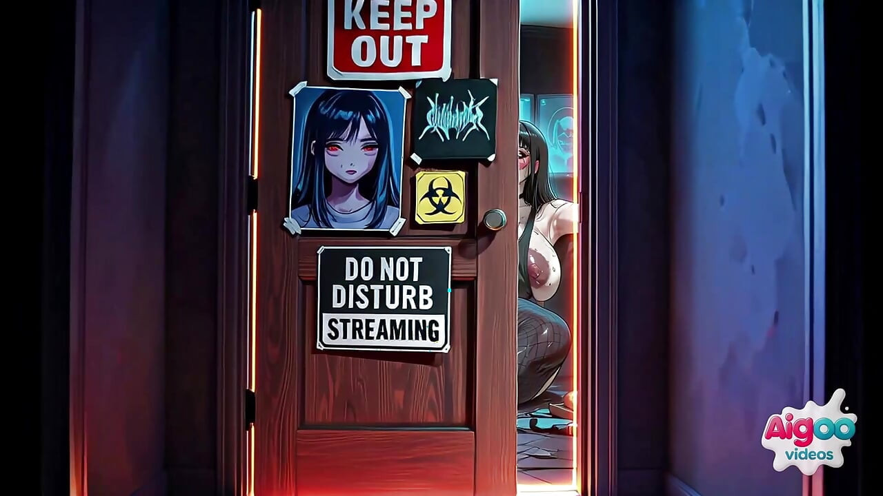 En primer plano: atrapas a tu grandota compañera de cuarto masturbándose