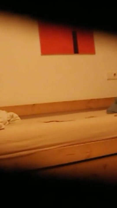 Memorable moment from "Guest room nannycam catches full big dick jerk session"