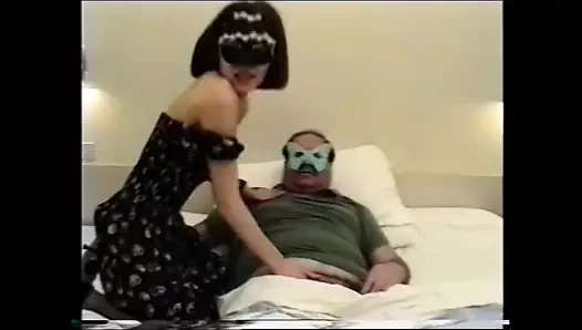 Beautiful Busty Masked MILF Ass Fucked and Cumshot on Hairy Pussy by Hug...