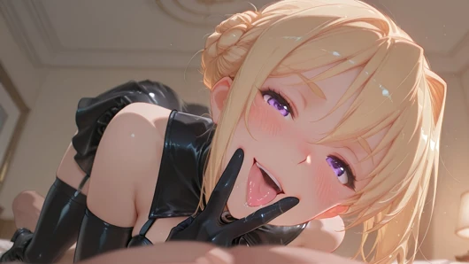 Sylvia caught a guy with a huge cock and fucked him hard. Hentai cosplay of Sylvia van Hossen