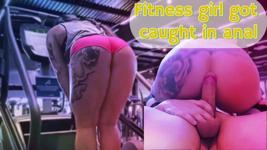 SUPER HOT SWEATY FITNESS GIRL FUCKED IN HARD ANAL