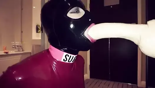 cock in mouth under mask