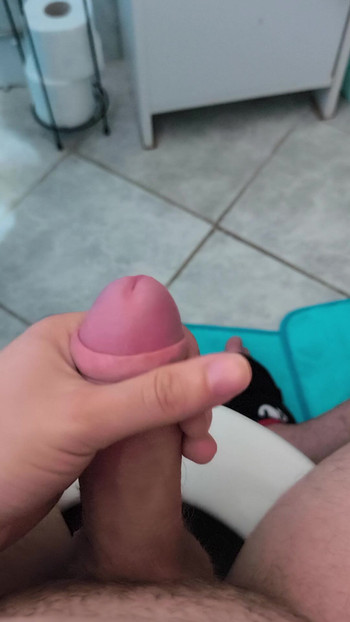 Stroking my cock