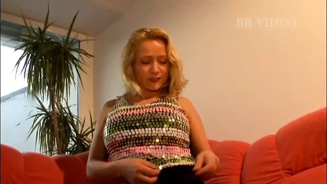 Hot German MILF POV caught masturbating with her long sex toy