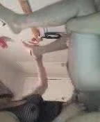 Hung TS Fucking brave guy