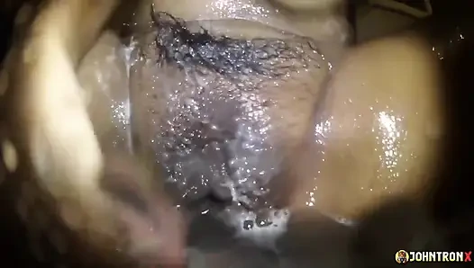 Johntronx - Naughty Fun with a Curvy Asian Girl in a Bathtub
