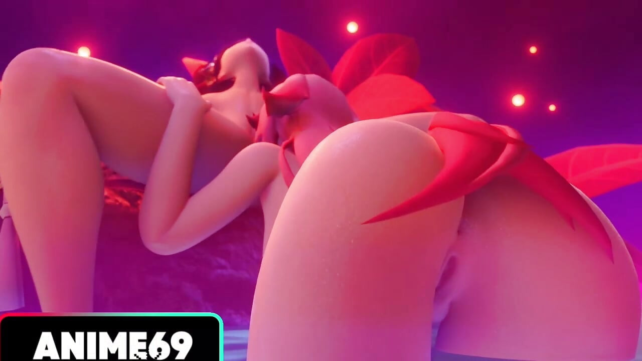 Yeah Miko and Raiden shogun tow girl hard testy lesbian