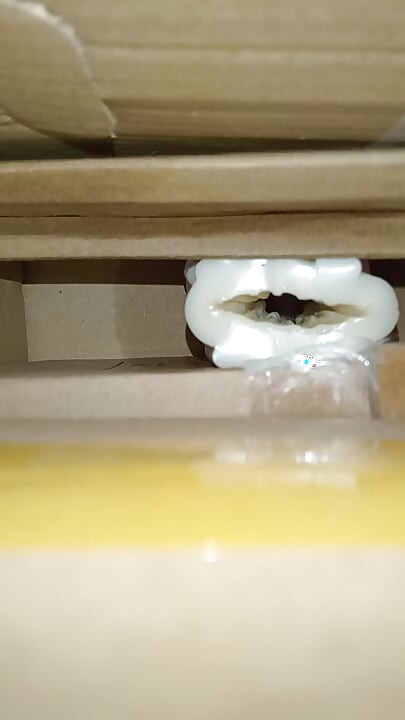 Cum inside homemade silicone pussy