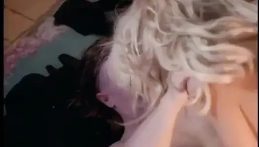 Big cock and lesbian dildo double penetrated ass fucking threesome     ( Full original movie.)