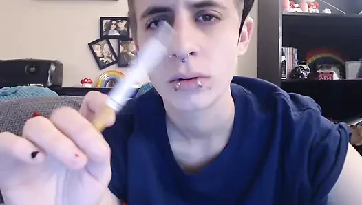 Dyke blows smoke in your face