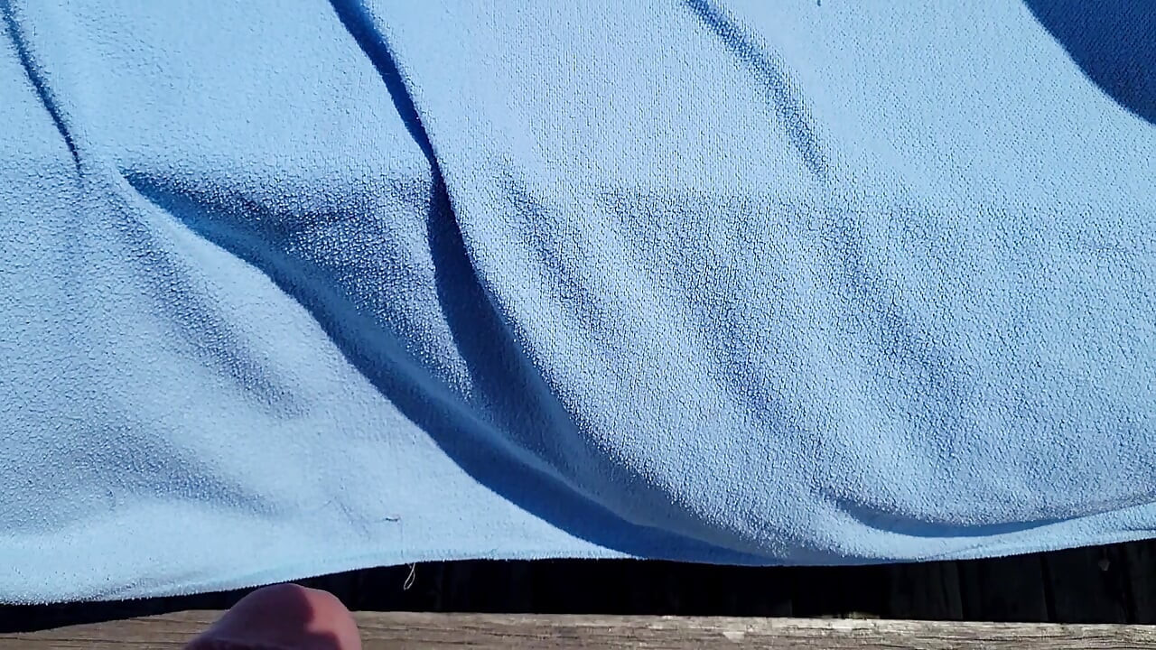 Cute Chubby Stepmom cumming outdoors
