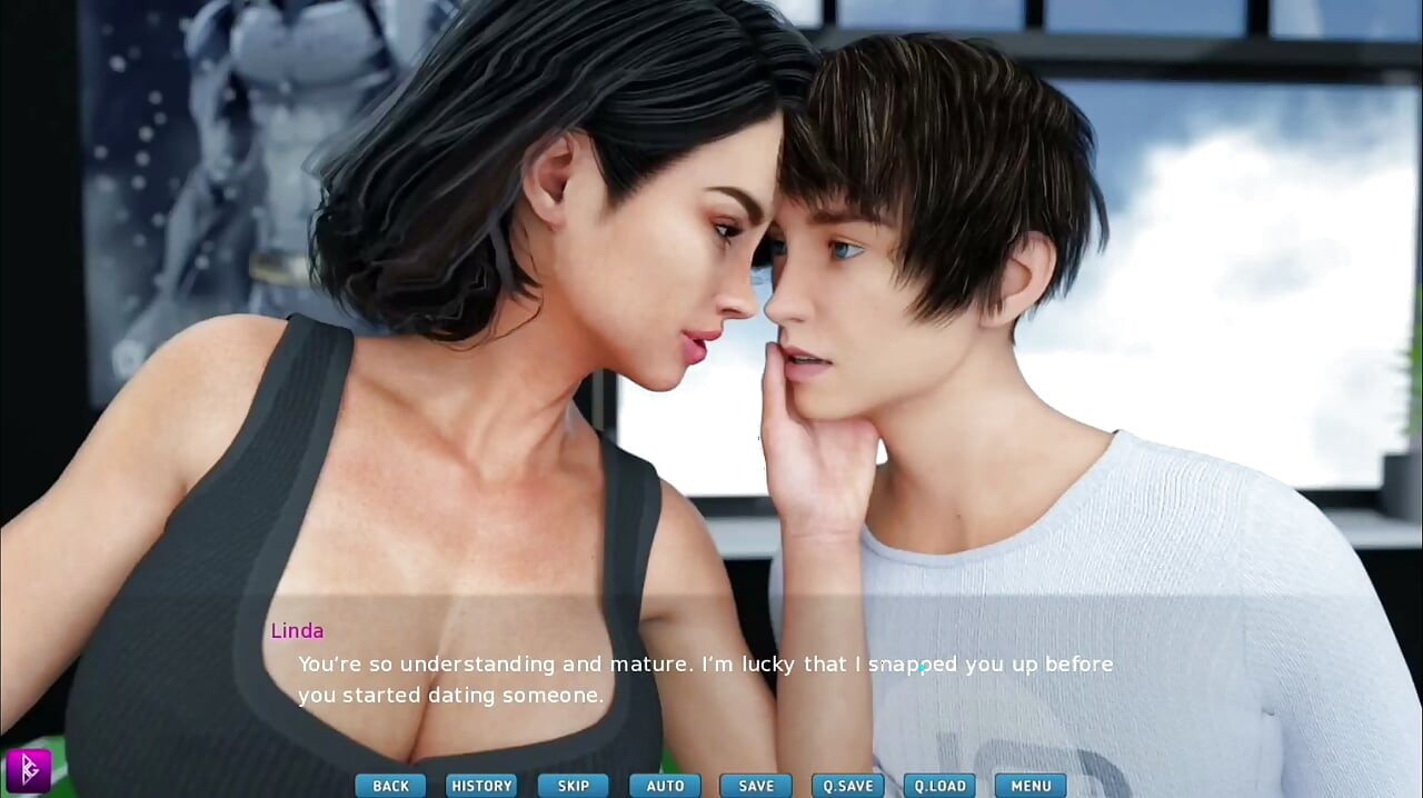 Lady deepthroats and sucks big white cock - gameplay
