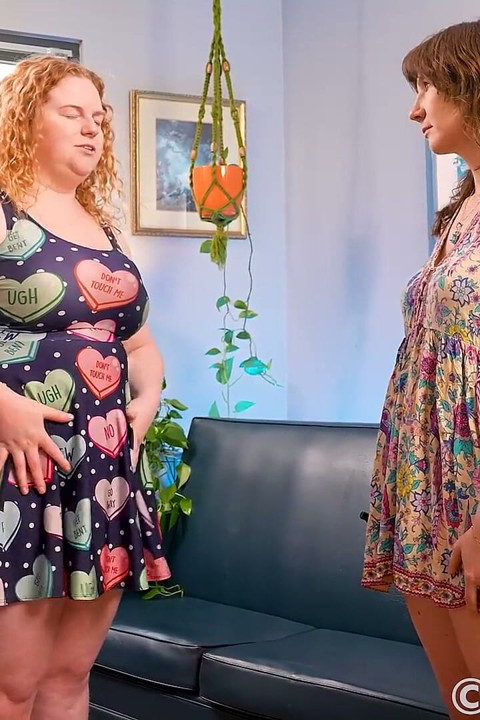 Chubby Lesbian Ginger with Big Boobs Has Her Unshaven Pussy Licked and Fingered