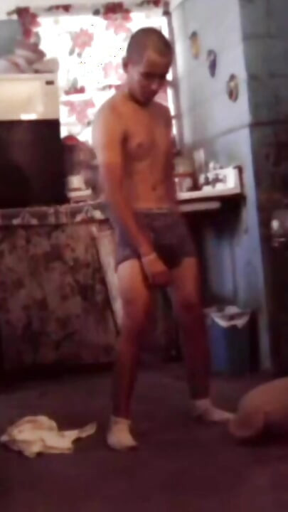 Jesus in excited boxer