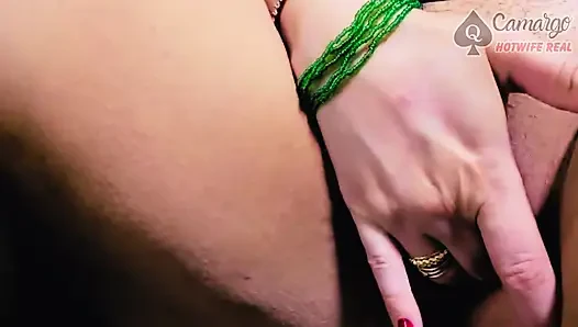 MY LOVER CAME IN HER PUSSY AND HER HUSBAND CLEANED IT ALL UP SWALLOWING THE MALE'S CUM