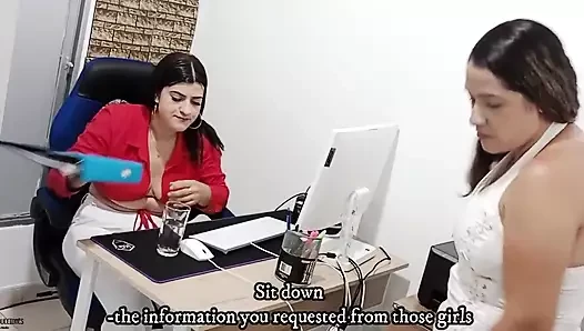 Beautiful Lesbian Boss Licks Her Employee's Pussy