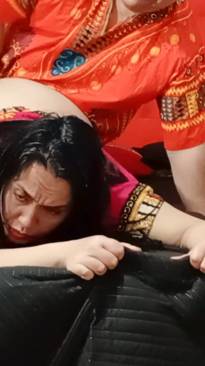 Emotional moment from "Big ass Indian stepmother fucking her stepson behind the cuckold's back when he goes to work."