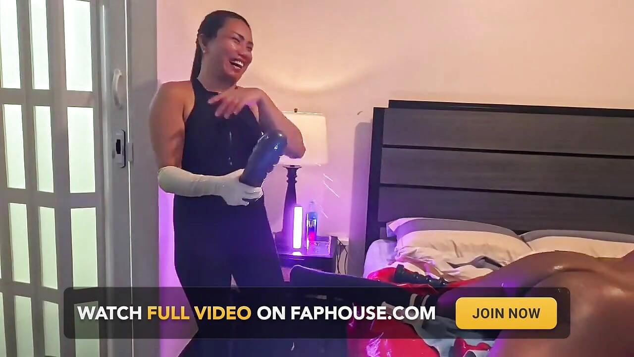 Asian Femdom Anal Fisting and Pegging