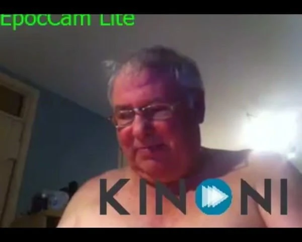 grandpa cum on webcam