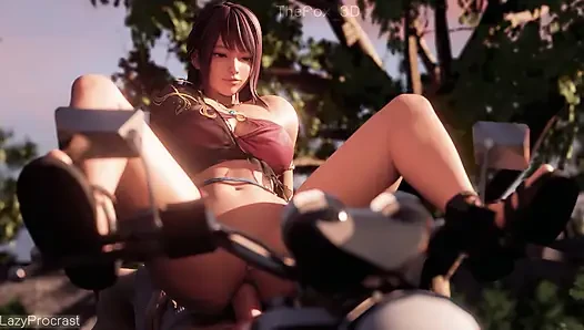 Dead or Alive DOA - Azusa + Koharu Part 1 WM Color Grading (No Sound) By LazyProcrast Animation 3D Hentai