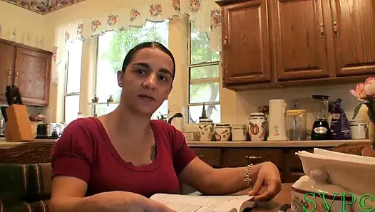 Little Pregnant Stepmother Helps Stepson with a Big Problem