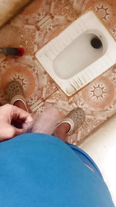 Today I went to the bathroom and punched it.