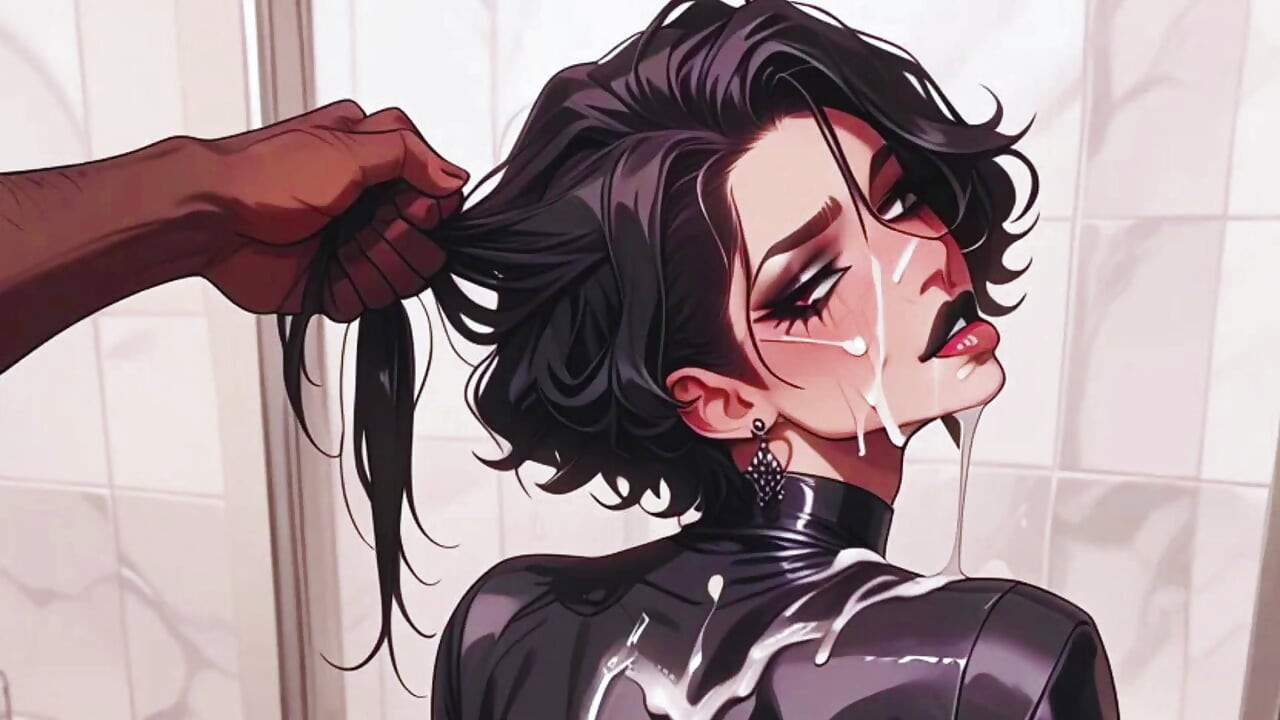 Effeminate Femboy Likes to Wear Leather and Get Fucked in the Ass in a Gangbang.anime Hentai Pinoy