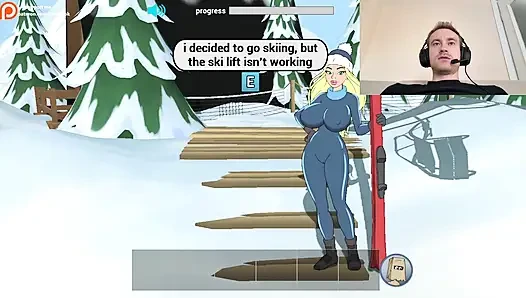 Fuckerman Winter Lovers - Fucked Juicy Woman In Game