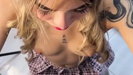 Rich hot blonde stepsister