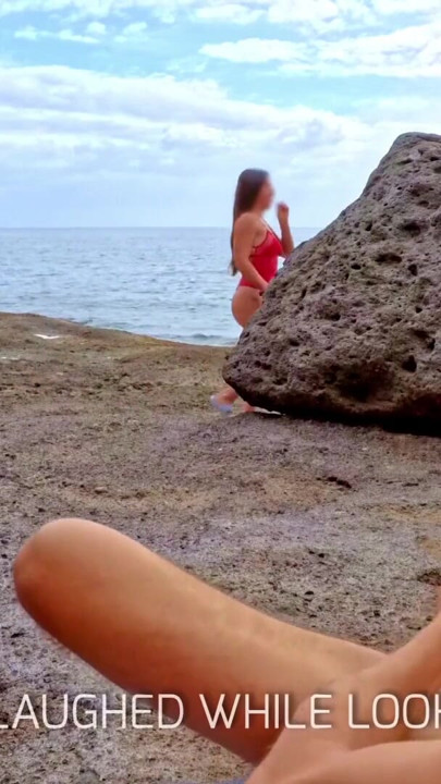 Must-share moment from "Caught by a voyeur while my friend and I masturbate on the beach"