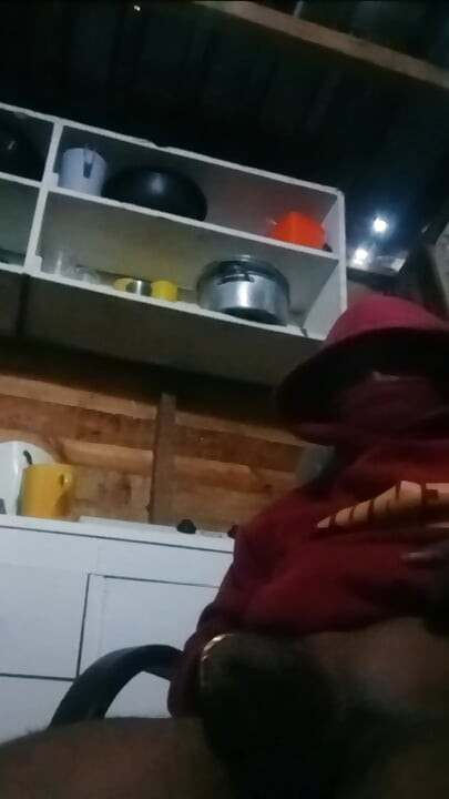 Kitchen masturbation