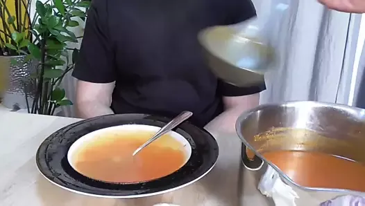 Disgusting Soup Feeding!