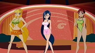 妖精フィクサー(JuiceShooters) - Winxパート42セクシーな女の子がLoveSkySan69で踊る