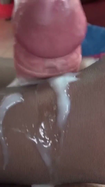 Nylon Footjob Deluxe! Mega multiple cum shot! | Clip 1