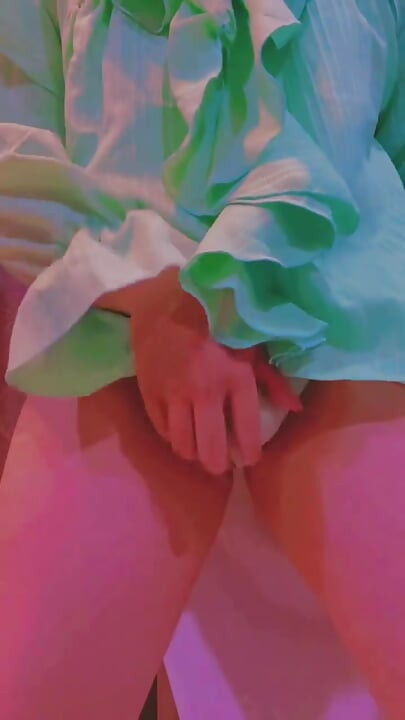 Thicc Femboy cum inside her panties