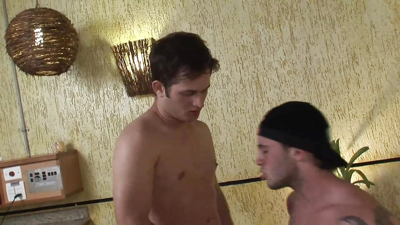 Baseball cap boy gets his ass drilled