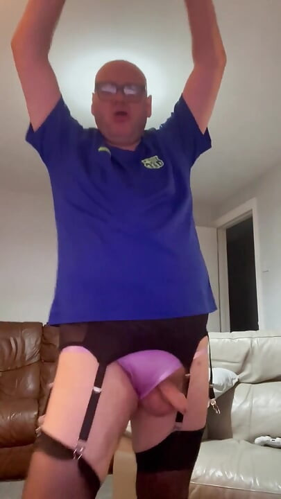 My Blue Football Shirt with Stocking on
