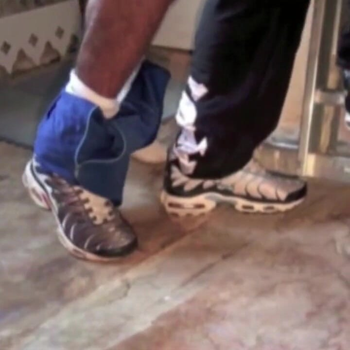 Slut twink submissive to sneakers of Matt
