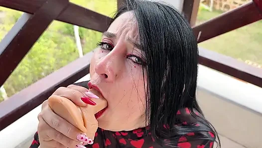 Boğazımı Yapay Penisle Siktiğini Görmek Istiyorum - Derin Boğaz, Boğaz Turtası