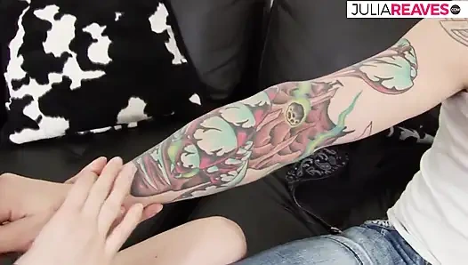 Blonde girl gets pussy licked then a hard fuck to a cumshot