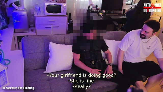 Dominant Straight Security Comes over and lets me worship his body and suck his dick (Gay for Pay)
