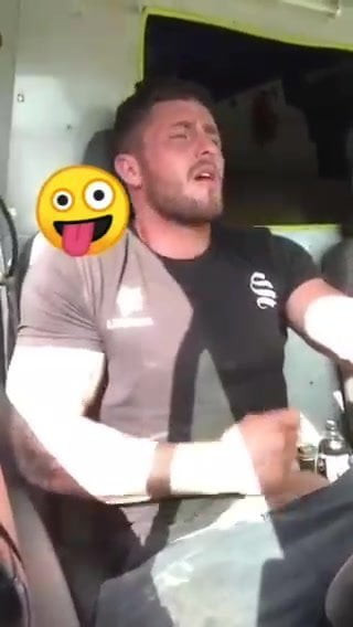 Trucker wanking