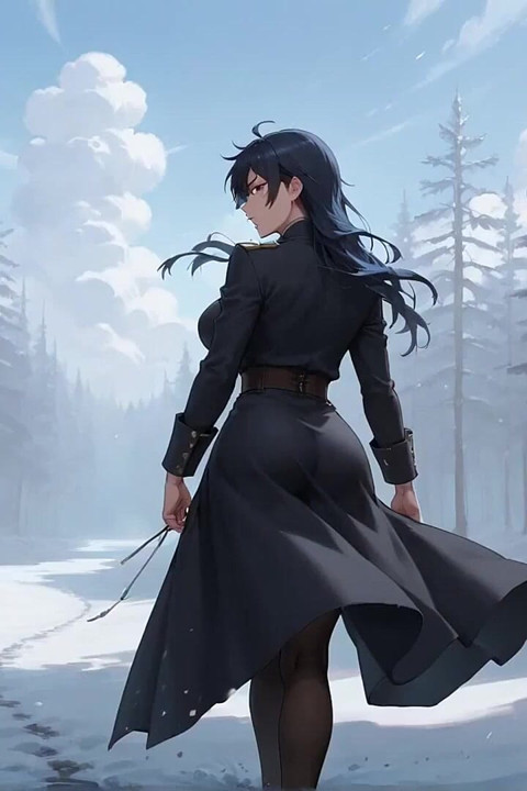 Snowy Rose Orgasm: Winter Warrior's Wet Climax