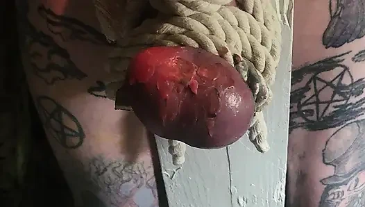 Goode Girl Flogging Balls by Candle Light Pt2